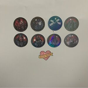 Nine count small ritual coins